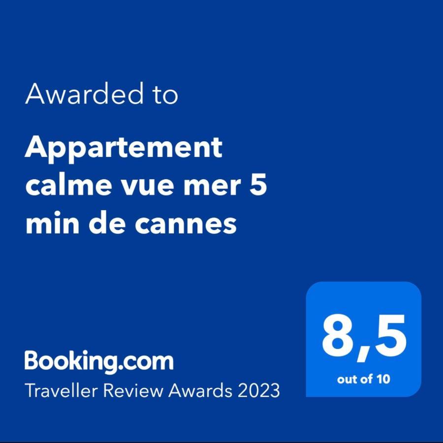 Sea View Panorama Quiet Europe Appartment Le Cannet Zewnętrze zdjęcie